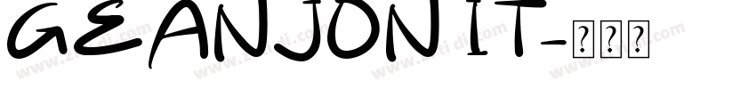 GEANJON IT字体转换